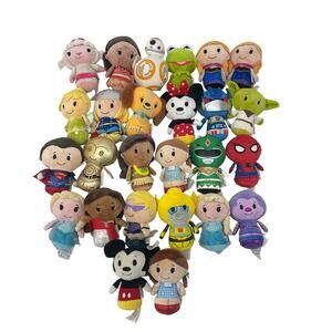 Hallmark Itty Bittys & Others Disney Marvel Kermit Mixed Characters Plush LOT